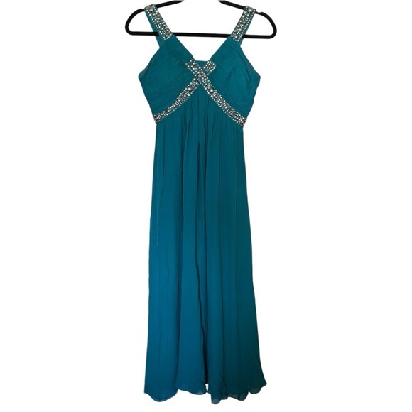 Nina Austin Studded Shirred Dress - Picture 7 of 7